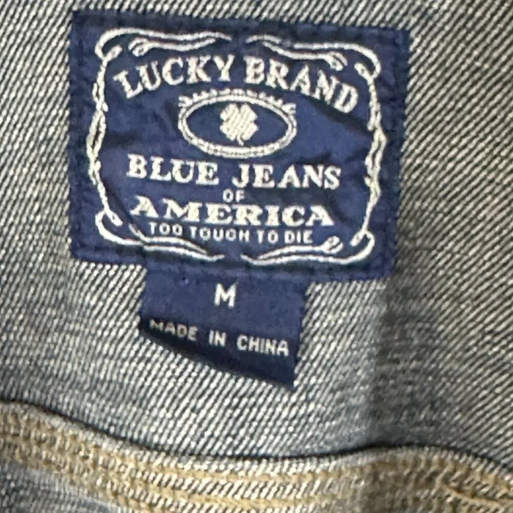 Lucky Brand Jean Jacket Girls Size M EUC